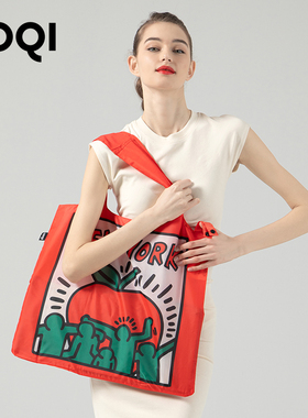 德国LOQI设计师系列Keith Haring合作款潮流购物袋轻便折叠环保袋