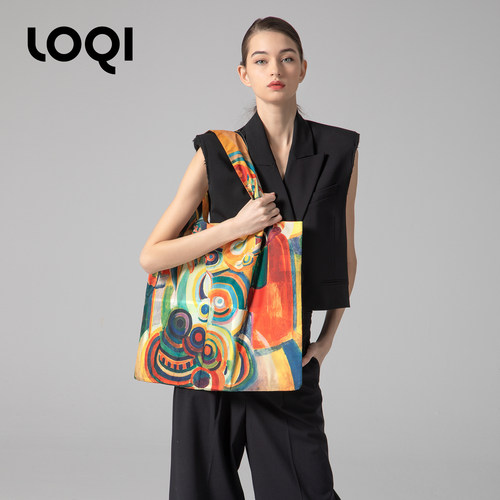 loqi葡萄牙女人单肩包购物袋