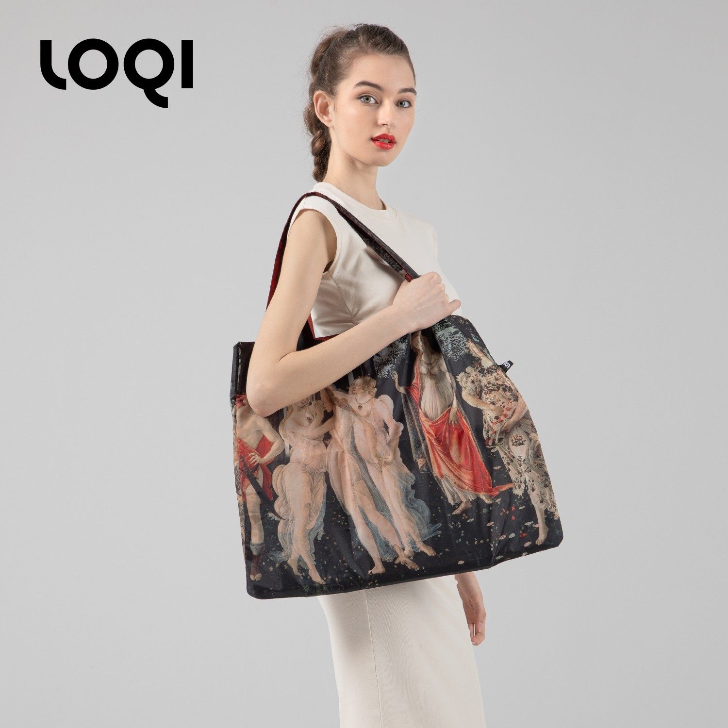 德国LOQI博物馆系列可折叠购物袋时尚环保袋轻便单肩女包防水,收纳整理,购物袋/环保袋/帆布袋,淘宝优惠券,粉丝福利购,淘宝优惠卷