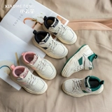 Детская модная спортивная обувь, нескользящая белая высокая повседневная обувь, кроссовки для мальчиков