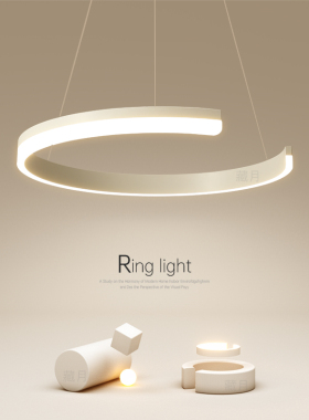 创意led吊灯简约现代餐厅灯极简主卧室灯客厅灯网红吧台餐桌灯具