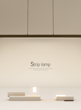 极简led饭厅吊灯简约现代客厅灯长条餐桌吧台办公中山灯具卧室灯