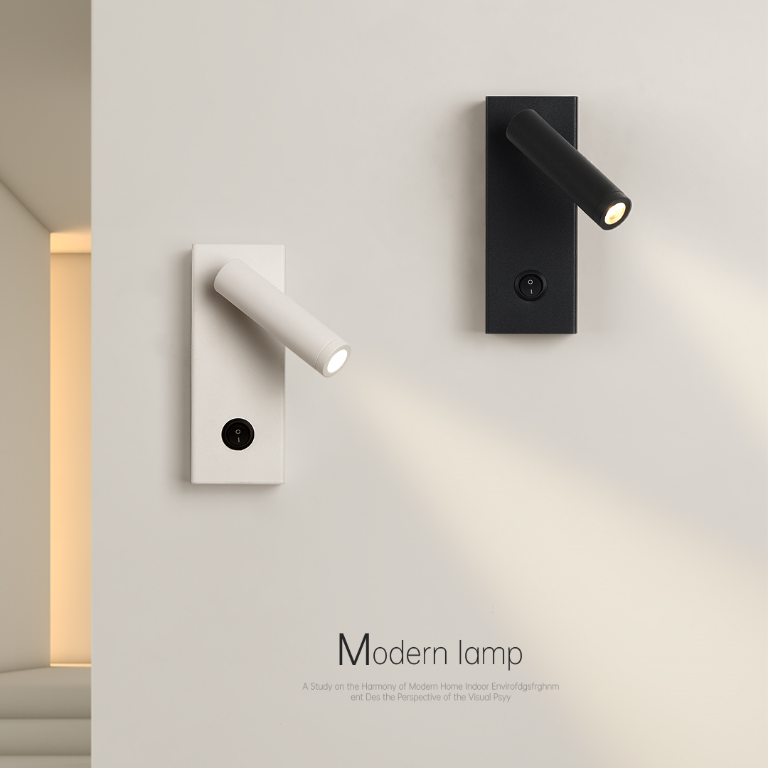 创意LED壁灯明装射灯简约现代卧室灯床头灯客厅背景墙灯楼梯灯具