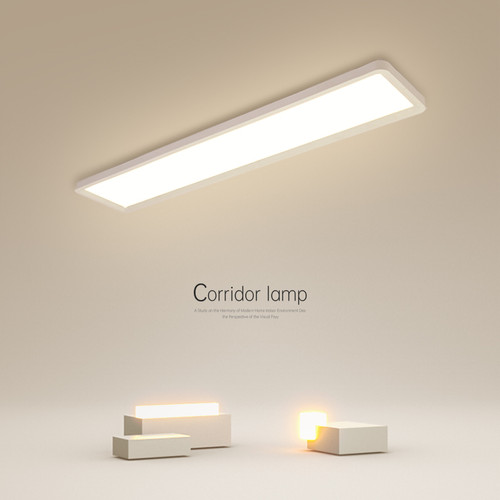 led吸顶灯现代简约长方形过道灯长条灯阳台灯房间书房办公灯具