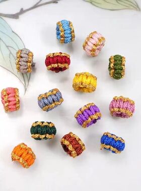 3mm线圈金线平结线圈璎珞圈配件diy手工编织红绳手链项链饰品配饰