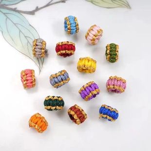 3mm线圈金线平结线圈璎珞圈配件diy手工编织红绳手链项链饰品配饰