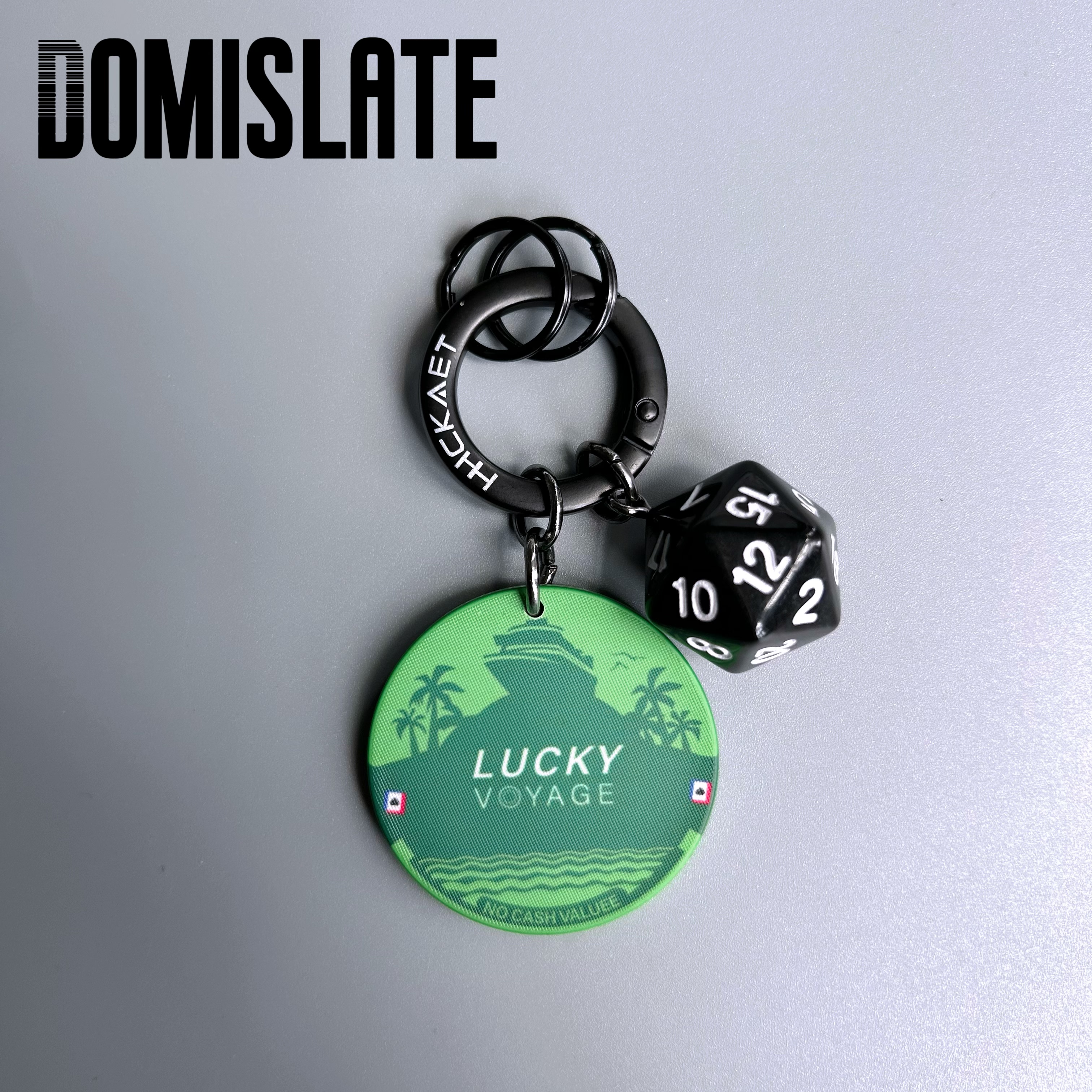 Lucky Voyage好运启航高级感陶瓷筹码汽车钥匙扣挂饰包包挂件礼品