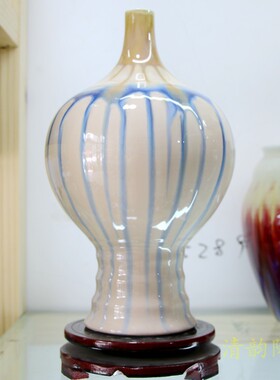 景德镇中式风裂纹乳白色装饰品