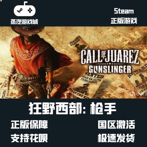 狂野西部枪手 Call of Juarez: Gunslinger Steam正版激活码