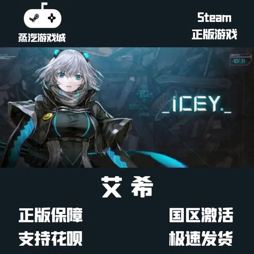PC中文正版 steam平台 国区 游戏 艾希 ICEY 激活码 Key