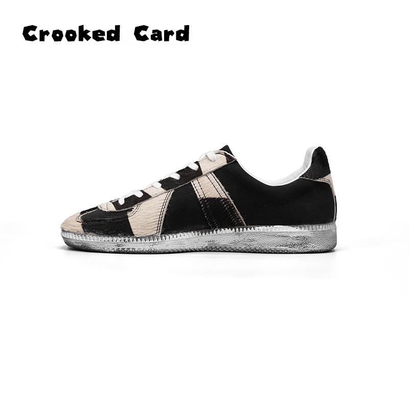 CrookedCard黑白鸳鸯德训鞋