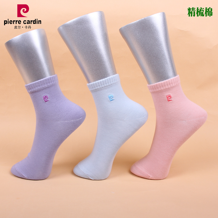 3双包邮皮尔卡丹女码棉袜