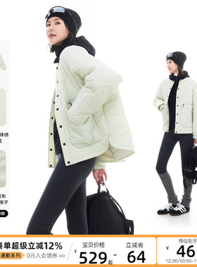 CLOUDSPACE【听雪棉服】索罗娜棉葫芦纹保暖棉服2025冬显瘦上衣女