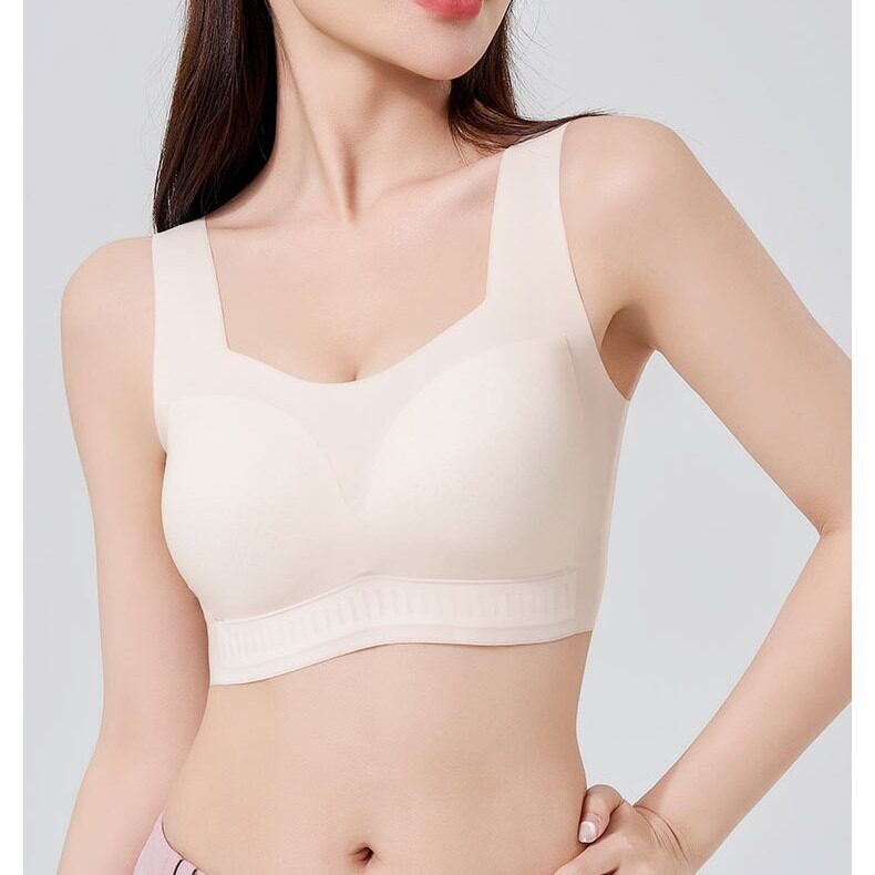 内衣文胸聚拢收副乳无钢圈背心式