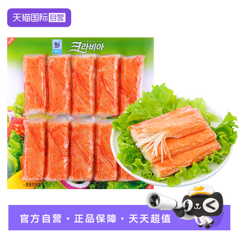 【自营】韩国进口思潮大林模拟蟹肉即食蟹味棒寿司蟹柳寿司饭食材