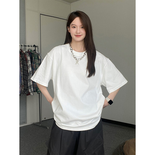 300G纯棉短袖T恤衫男女同款