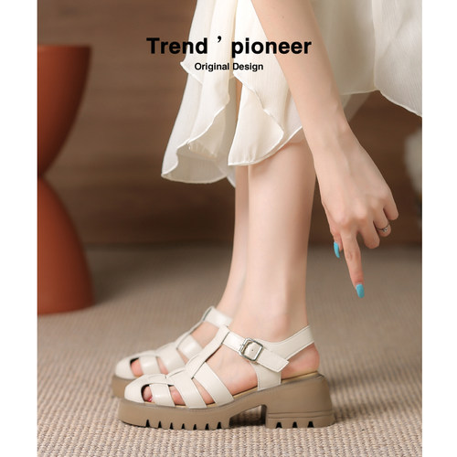 小码凉鞋女313233小个子罗马包头