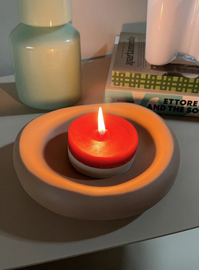 Monote正品press only水泥底座香薰蜡烛室内浪漫情调香氛礼物饰品