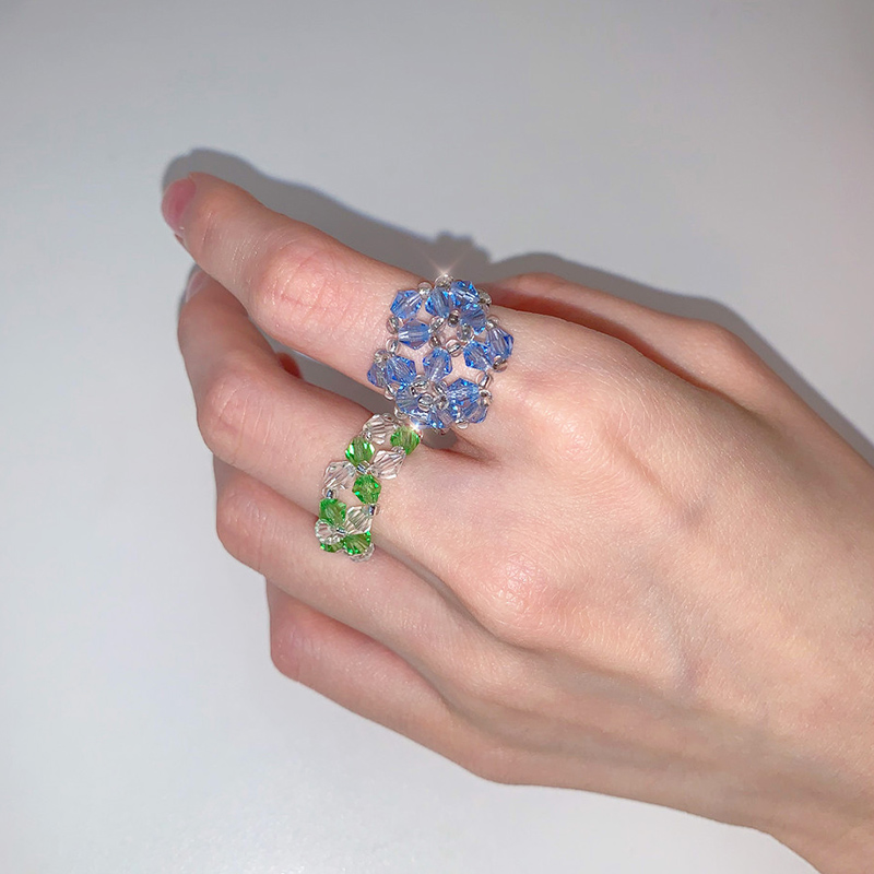 现货韩国小众甜美风学生礼物戒指