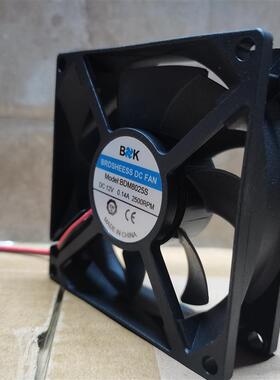 DC FAN BDM8025S  DC 12V 0.14A 超静音散热风扇8025