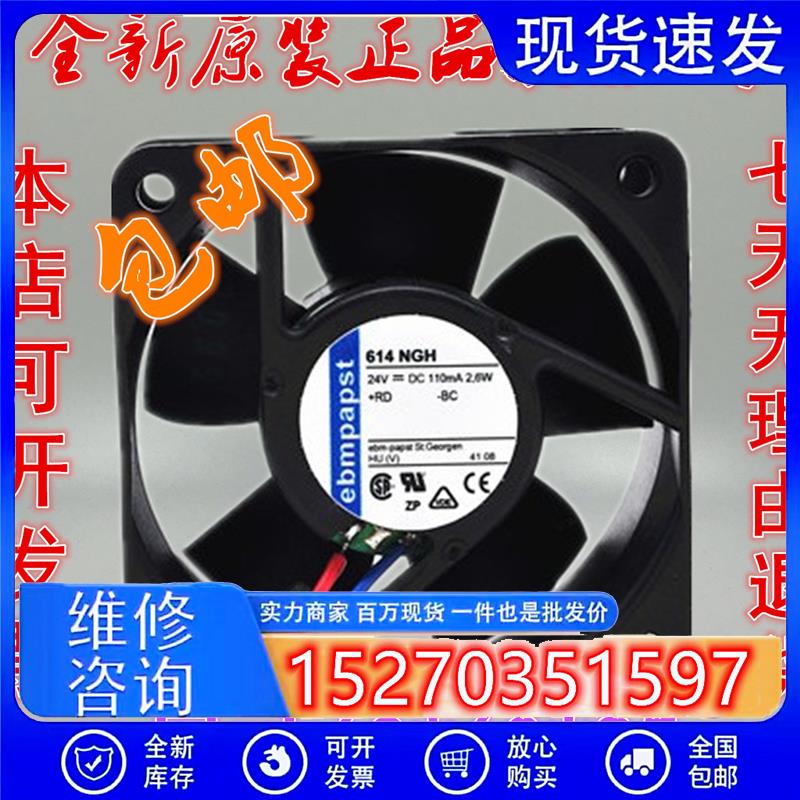 TYP EBM PAPST 614NH/NGN/NHH/NGH/NGHH/NHHR/JH 614N/2HH/2M 24V