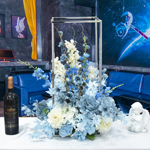 高档仿真假花教堂婚礼酒店宴会桌花路引酒吧KTV桌面摆花橱窗装饰