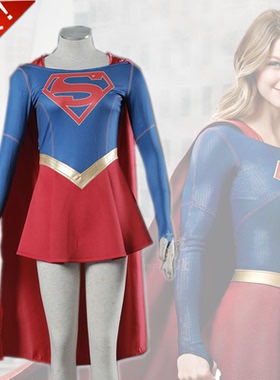 漫威英雄女超人cos服装supergirl女装童装舞台表演服cosplay服装