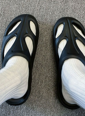 潮牌拖鞋男夏季外穿户外山系运动镂空溯溪涉水洞洞沙滩鞋凉鞋男女