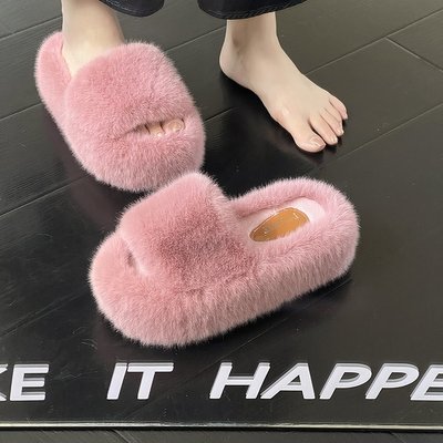 高级感毛毛拖鞋女外穿2023