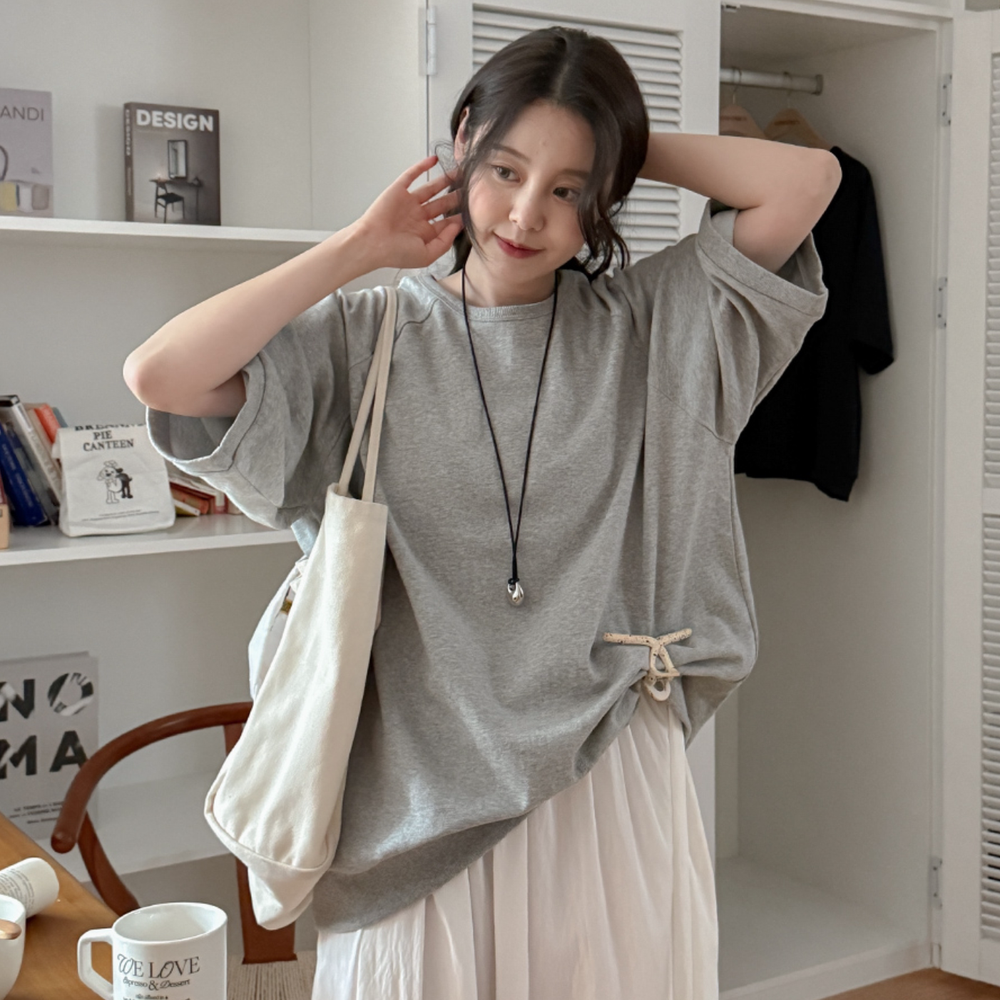 韩国代购特大码女装胖mm夏装新品简约纯色圆领宽松短袖休闲T恤418