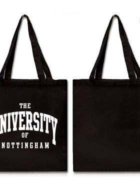 诺丁汉大学纪念品University of Nottingham购物袋帆布包环保袋