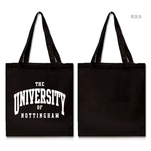 诺丁汉大学纪念品University of Nottingham购物袋帆布包环保袋