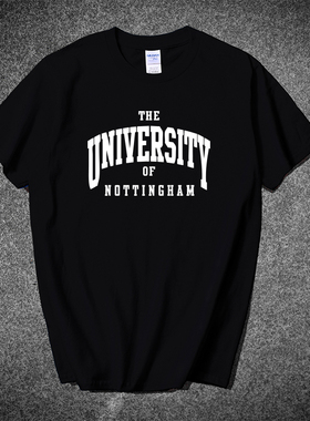 英国诺丁汉大学T恤短袖University of Nottingham纪念品英伦城堡t