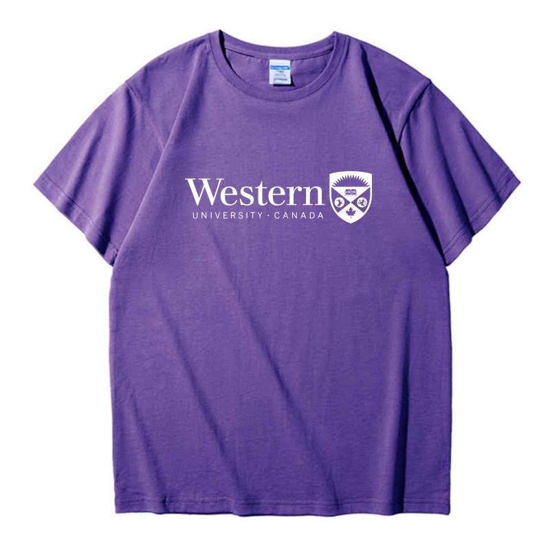 Z-YS定制韦仕敦大学T恤短袖Western University纪念纯棉班服聚会