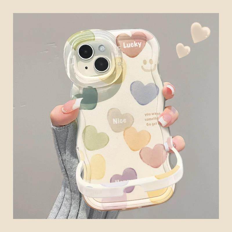 满屏爱心适用苹 果16PROMAX手机保护壳iphone15/14PRO新款华为mate60pro荣耀300女Pura70板凳双支架OPPOReno1,3C数码配件,手机保护套/壳,淘宝优惠券,粉丝福利购,淘宝优惠卷