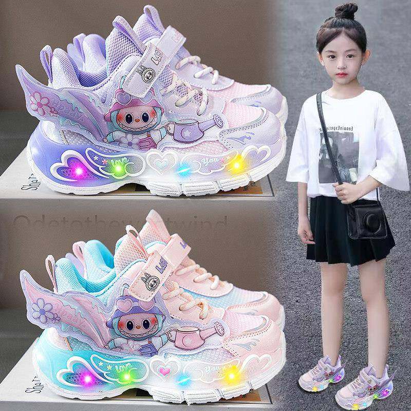 女童鞋子秋季2025新款儿童发光运动鞋休闲跑步女孩拉布布老爹鞋潮,童鞋/婴儿鞋/亲子鞋,运动鞋,淘宝优惠券,粉丝福利购,淘宝优惠卷
