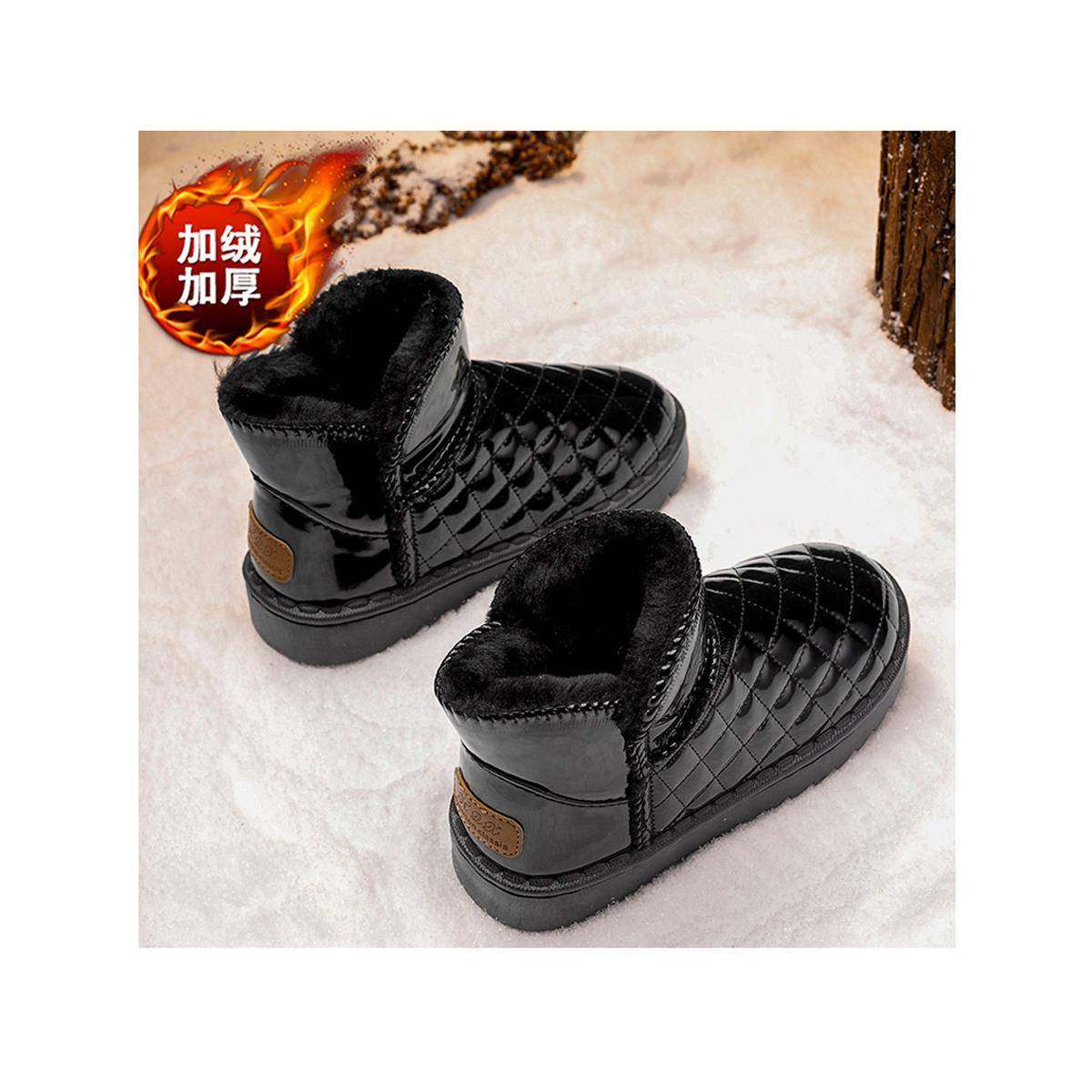 男童雪地靴2025冬季新款儿童加绒加厚棉鞋中大童男孩保暖亮面短靴,童鞋/婴儿鞋/亲子鞋,雪地靴,淘宝优惠券,粉丝福利购,淘宝优惠卷