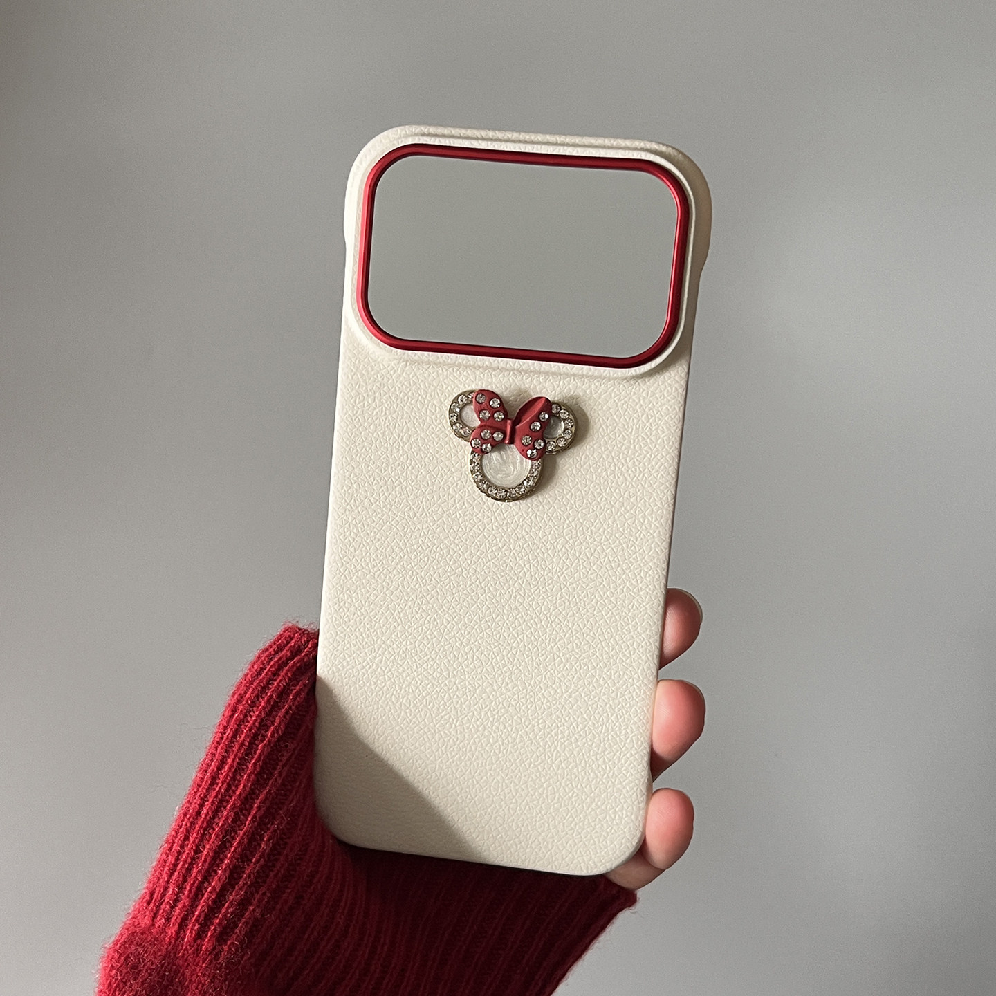 适用苹果17pro max超薄手机壳水钻米奇米妮新款iPhone17高级撞色感无边框防摔保护套16pro/15个性创意潮