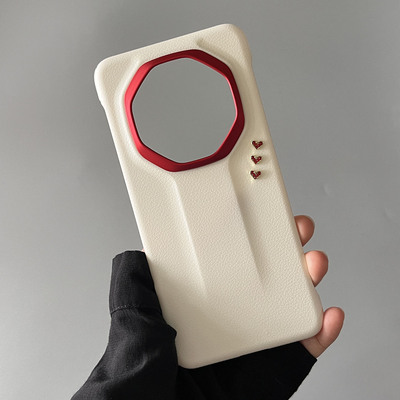 新款华为mate70RS非凡大师版手机壳立体水钻红爱心适用mate60rs保时捷超薄无边框保护套70rs时尚创意散热外壳