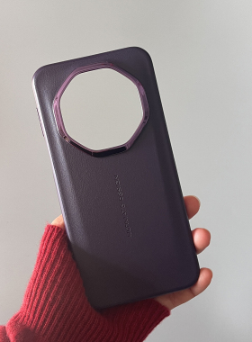 新款华为mate80RS非凡大师手机壳高端紫色素皮纹适用80RS全包防摔保护套秒变mate80promax简约时尚轻薄潮外壳