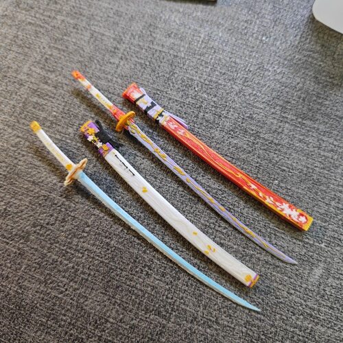 机娘武器 鸣潮绯雪 共鸣状态太刀模型 1/12适配寿屋万代30ms兵人