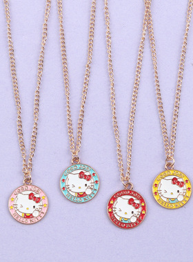 合金锁骨链可爱凯蒂猫项链项链