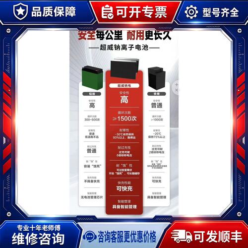 议价#超威钠离子电池60伏21安，72伏21安