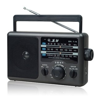 全波段收音机FMAMSM台式 家用便携小型老人学生英语听力 熊猫T