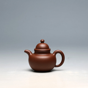 明理茶艺 宜兴紫砂 周倩全手工壶 170CC掇球 原矿底槽清