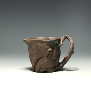 纯全手工花器 明理茶艺 郑志贤 宜兴紫砂壶 200CC松桩公道杯 茶壶