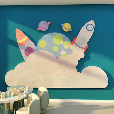宇宙星球卡通贴纸教室幼儿园环创