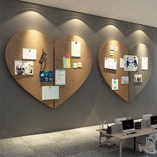 毛毡板办公司室爱许心愿墙留言装饰企业文化告栏照片展示布置背景