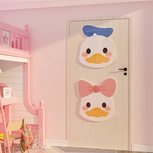 网红入户门上电梯衣柜子贴纸画儿童小房间布置墙面装饰卧室多巴胺