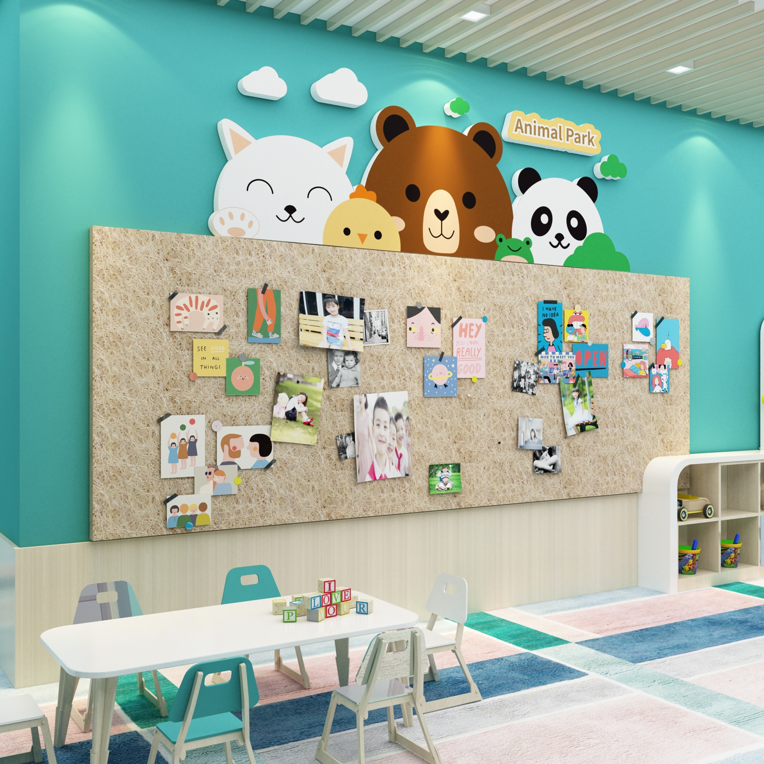 幼儿园环创主题成品照片展示墙面贴毛毡板装饰画布置美术教室互动图片
